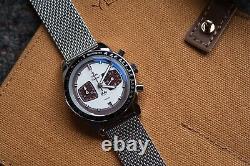 Brand-New Yema Rallygraf Chronograph Brown Panda + Yema Watch Roll