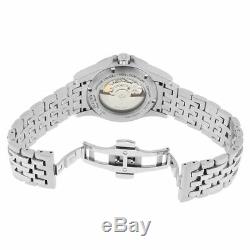 Bulova Accu-Swiss 63A125 Men's Kirkwood Silver Semi-Skeleton Dial Steel Bracelet