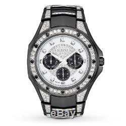 Bulova Crystal Collection Men's 98C102 Quartz Black 43.5mm Bracelet Watch