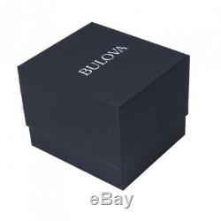 Bulova Crystal Collection Men's 98C102 Quartz Black 43.5mm Bracelet Watch