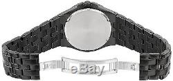 Bulova Men's 98B251 Swarovski Crystal Accents Quartz Black Bracelet 42mm Watch