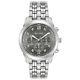 Bulova Men's Quartz Grey Dial Chronograph Silver-Tone Bracelet 40mm Watch 96D135