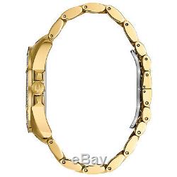 Bulova Octava Men's Quartz Crystal Accents Gold-Tone Bracelet 44mm Watch 98C128