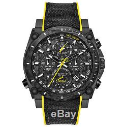 Bulova Precisionist Men's 98B312 Quartz Chronograph Black Rubber Strap Watch
