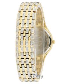 Bulova Women's 98L234 Quartz Crystal Accents Gold-Tone Bracelet 32mm Watch