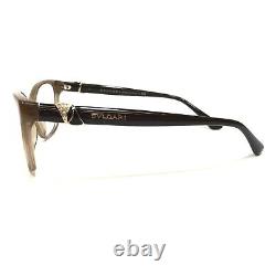 Bvlgari Eyeglasses Frames 4128-B 5406 Clear Brown Gold Crystals 54-16-140
