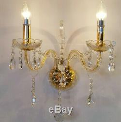 CLEAR GOLDEN K9 Crystal Chandelier 6, 8, 10 Lights Candle Arms Pendant Lamp