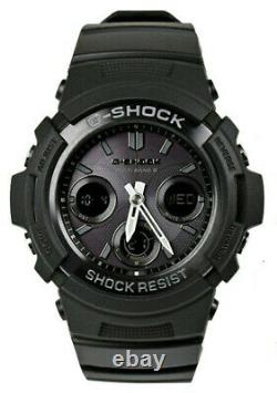 Casio G-Shock Ana-Digi Tough Solar Atomic 200m Black Resin Watch AWGM100B-1A