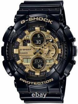 Casio G-Shock GA-140GB-1A1 Analog-Digital Gold Dial Black Strap Men's Watch