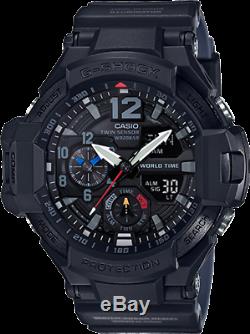 Casio G-Shock Men's Quartz World Time Black Resin Band 51mm Watch GA1100-1A1