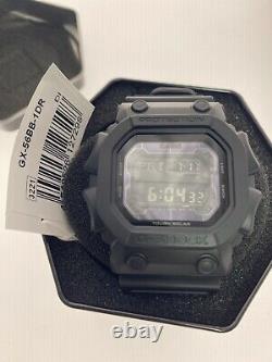 Casio G-Shock Mens Tough Solar Mud Resistant Black Out Watch GX56BB-1D