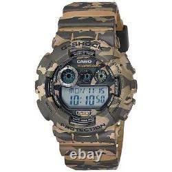 Casio Men's Watch G-Shock Quartz Dive Digital Dial Brown Resin Strap GD120CM-5