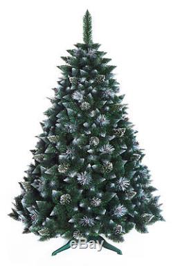 Christmas Tree Luxury Traditional 3 sizes Snow covered Pine with crystals
