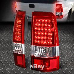 Chrome Crystal Headlight+bumper+red Led Tail Light For 03-07 Chevy Silverado