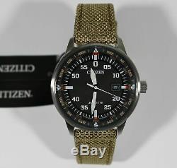 Citizen Eco-Drive Aviator Nylon Pilot's Men's Watch BM7390-14E