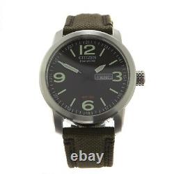 Citizen Eco-Drive Men's Watch BM8470-11E Green Silver Brand New