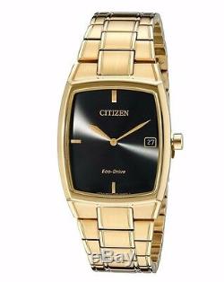 Citizen Eco-Drive Paradigm Men's Black Dial Gold-Tone 44mm Watch AU1072-52E