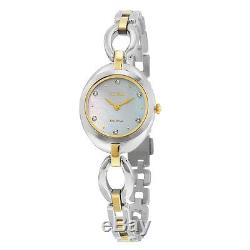 Citizen Eco-Drive Women's Silhouette Crystals Two-Tone 24mm Watch EX1434-55D