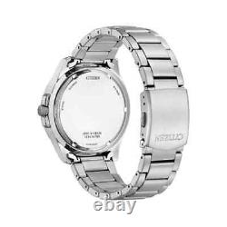 Citizen Men's Eco-Drive Day and Date Stainless Steel Watch AW0110-82L NEW