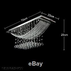 Contemporary Clear Crystal Glass 8XG9 Bridge Wave Chandelier Ceiling Fixtures