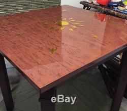 Crystal Clear Epoxy Resin General Purpose Bar Table Top Coating Wood 6 Gal Kit