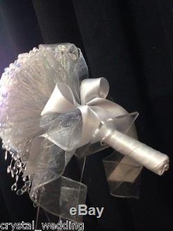 Crystal Sensational Wedding brides brooch Bouquet made with Swarovski Elements