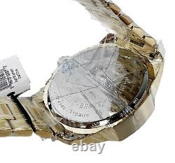 DIESEL DZ4360 Mega Chief All Gold Tone Chronograph Men's Wrist Watch Brand New