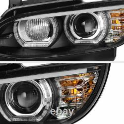 DTM HALO Xenon D1S HID Headlights LED DRL 07-10 BMW E92 E93 328i 335i M3 Coupe