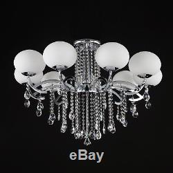 Deluxe European Stylish 9 Light Crystal Ceiling Lamp Pendant Light Chandelier