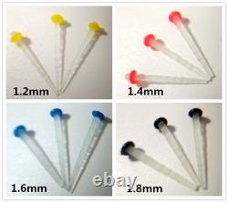 Dental Fiber Post Quartz Glass Screw Thread Straight 1.0mm 1.2mm 1.4mm 1.6mm 1.8