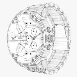 Diesel Dz7414 Big Daddy 2.0 57mm Chronoghraph Watch Brand New