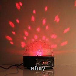 Disco DJ Stage Lighting RGB Crystal Magic Ball Effect Light DMX512 Digital LED