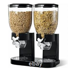 Double Cereal Dispenser Dry Food Storage Container Dispenser Machine