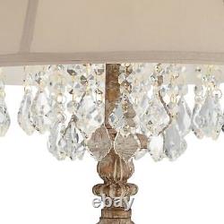 Duval French Crystal Candlestick Floor Lamp