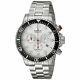 Edox 102273MABN Men's Chronorally-S Silver-Tone Quartz Watch