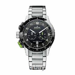 Edox 103053NVMNV Men's Chronorally1 black Quartz Watch