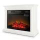 Electric Quartz Infrared Fireplace Heater Mantel, with Remote Control 1400 Watt