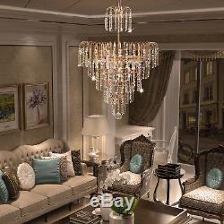 Elegant Ceiling Chandelier Crystal Pendant Decoration Luxury Fixture Lamp