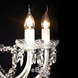 Elegant Crystal Chandelier Modern Ceiling Light 12 Lamp Pendant Lighting Fixture