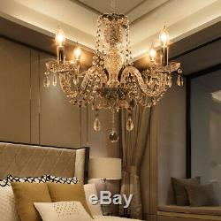 Elegant Crystal Chandelier Modern Ceiling Light 4 Lamp Pendant Lighting Fixture