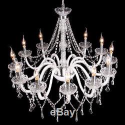 Elegant Crystal Decoration Chandelier Luxury Pendant Ceiling Lamp 12 Lights