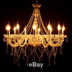 Elegant Crystal Decoration Chandelier Luxury Pendant Ceiling Lamp 12 Lights