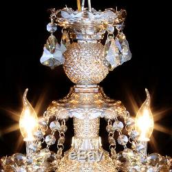 Elegant Modern Ceiling Light Crystal Chandelier Pendant Lighting Fixture 10 Lamp