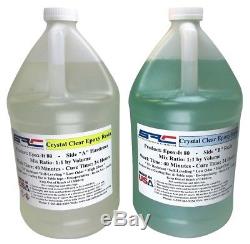 Epoxy Resin For Crystal Clear Coating Bar And Table Top 2 Gallon
