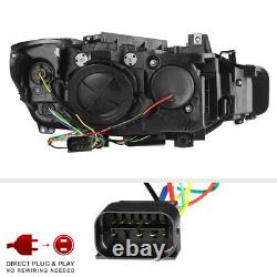 F32 M3 STYLE For 12-15 BMW F30 4DR 328i 335i Dual LED Halo Projector Headlight