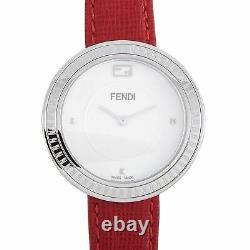 Fendi My Way Stainless Steel Red Leather Quartz Watch F354034073