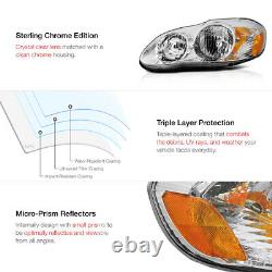 For 03-08 Toyota Corolla Chrome Clear Replacement Head Lamp Light Factory Style