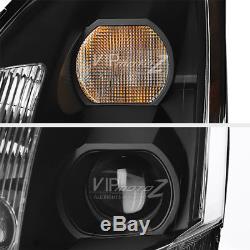 For 04 05 06 Nissan Maxima JDM Crystal Clear Black Replacement Head Light Lamp