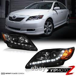 For 07-09 Toyota Camry NEWEST LED DRL Projector Headlights Headlamp LEFT RIGHT
