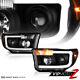 For 07-13 Toyota Tundra Cyclop Optic Neon Tube Black Projector Headlight Lamp